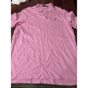 Men's Polo Ralph Lauren Short Sleeve Polo Size Large Nice Pink Color
